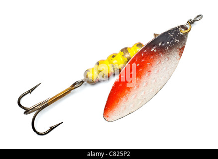 plastic fishing lure isolated on white background Stock Photo