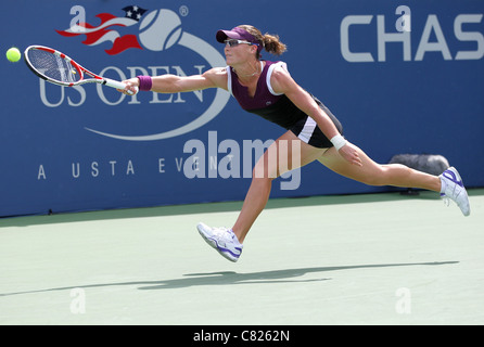 Samantha Stosur of Australia in action at the US Open 2011 Stock Photo