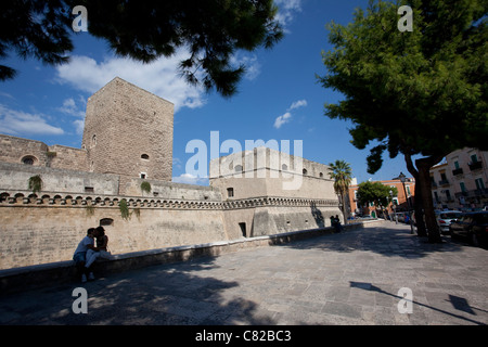 Castello Svevo Normanno, Bari old town, Puglia Italy. Photo:Jeff Gilbert Stock Photo