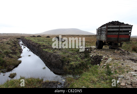 An Irish Peat Bog Stock Photo