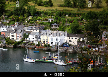 View across River Fowey from Hall Walk to Fowey , Cornwall , England Stock Photo