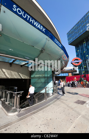 Southwark tube station, London, UK. Stock Photo