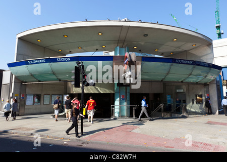 Southwark tube station, London, UK. Stock Photo