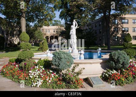 Amphitrite Pool, United States Merchant Marine Academy, Kings Point, Long Island, New York Stock Photo