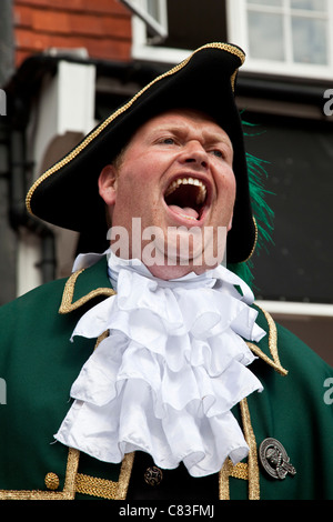 Town Crier, Lewes, Sussex, England Stock Photo