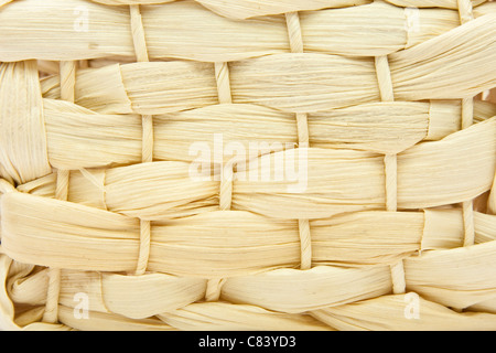 Close up basket weave background Stock Photo