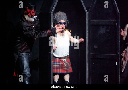 The Circus of Horrors performing a show. Stock Photo