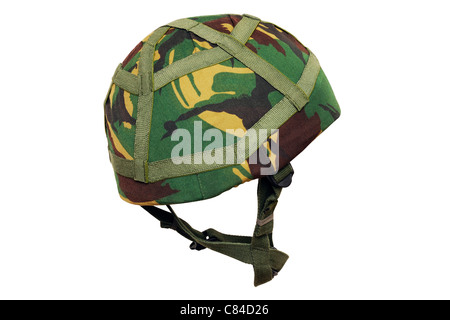 Army Helmet. British Army Issue MK.6 Kevlar Combat Helmet. Stock Photo