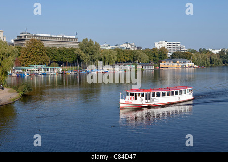 Aussenalster, (outer Lake Alster), Hamburg, Germany Stock Photo