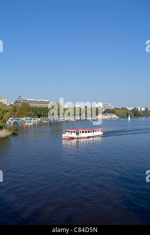 Aussenalster, (outer Lake Alster), Hamburg, Germany Stock Photo