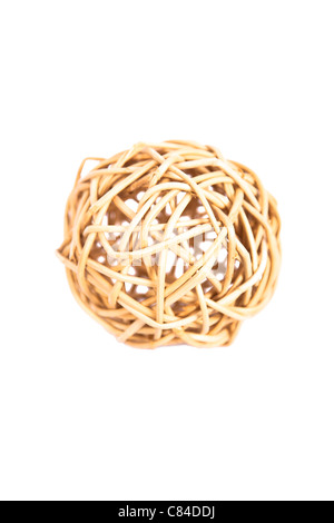 Ball made of reed used for decoration Stock Photo