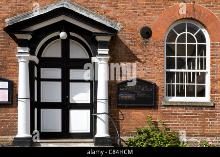 Entrance to the 1794 Methodist Chapel, Little Walsingham, Norfolk, UK. Stock Photo
