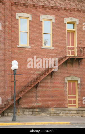 Near Main Street in Historic downtown Red Wing Minnesota USA Stock Photo