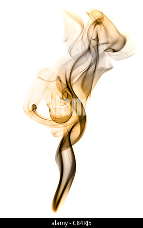 Artistic images of coloured smoke rising. Stock Photo