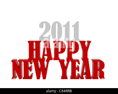 Happy new year 2011. High resolution 3d illustration. Calendar Stock ...