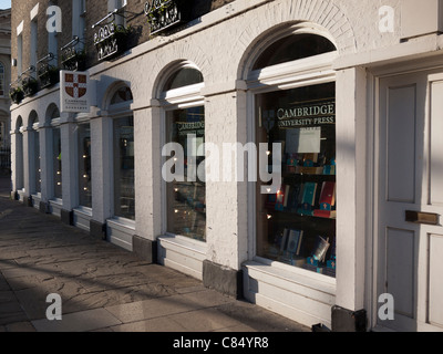 Cambridge University Press Bookshop in Cambridge UK in afternoon light Stock Photo