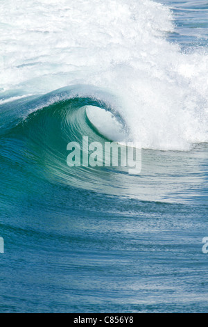 Breaking wave on the Gold Coast in Australia Stock Photo