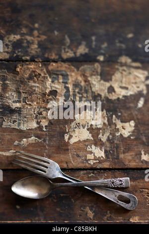 Antique Cutlery Stock Photo