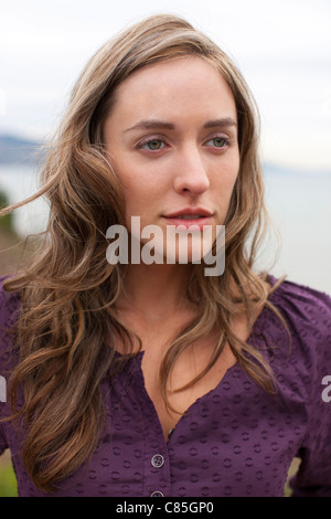 Woman, Bolinas, Marin County, California, USA Stock Photo