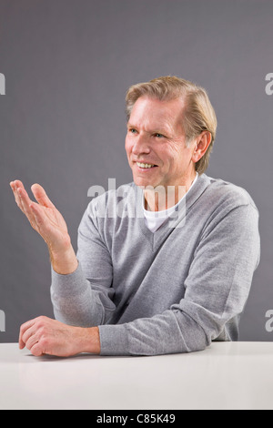 Portrait of Man Smiling Stock Photo