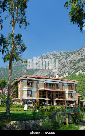 AKYAKA, TURKEY. The Ottoman Residence, a luxury hotel on the banks of the Azmak river. 2011. Stock Photo