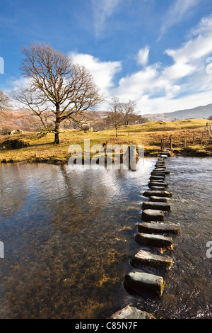 The Stepping Stones, Ambleside Stock Photo - Alamy