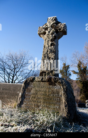 View in churchyard of the Ambleside Parish Church of St Mary The Virgin, Lake District, Cumbria, England, UK Stock Photo