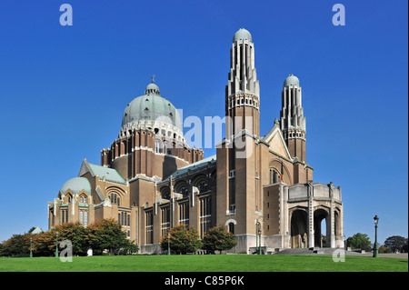 National Basilica of the Sacred-Heart of Koekelberg, the largest building in Art Deco style in the world, Brussels, Belgium Stock Photo