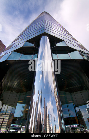 Looking up at the 1999 Broadway skyscraper building in Denver, Colorado, USA. Stock Photo