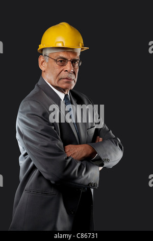 Portrait of a senior engineer Stock Photo