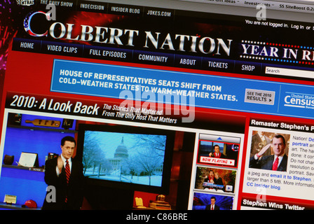 The Colbert Report on Comedy Central Stock Photo