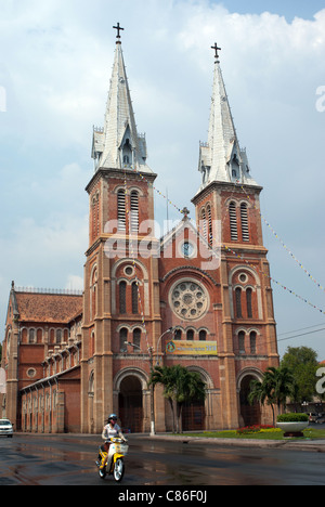 Notre Dame Cathedral in Saigon, Vietnam, Asia Stock Photo