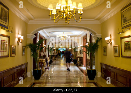 Interior of The Imperial Hotel with its luxury colonial elegance, New Delhi, India Stock Photo