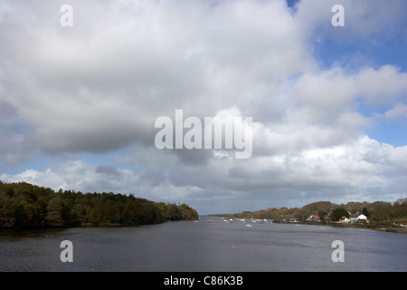 river moy estuary at the quays ballina county mayo republic of ireland Stock Photo