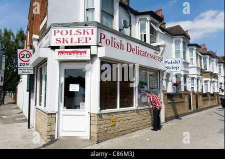 Polish shop in South Tottenham, London, UK Stock Photo