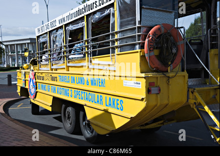 Bright Yellow DUKW Amphibious WWII Landing Craft Tour Vehicle of ...