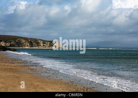 The beach at Abersoch Lleyn Peninsula Gwynedd Wales Stock Photo