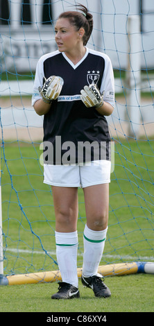 Michelle Heaton at the game of history charity football match at the Brandywell Stadium Derry Londonderry Northern Ireland 3rd September 2006 Stock Photo