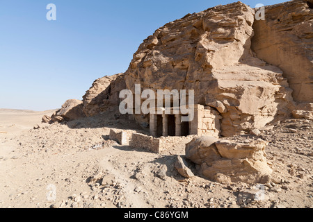 Kanais, Temple of King Seti 1 in the Wadi Abad in the Eastern Desert of Egypt Stock Photo