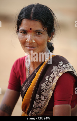 Rural Indian woman Andhra Pradesh South India Stock Photo - Alamy