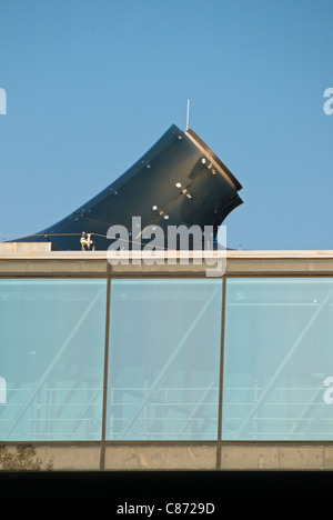 Viewing Platform (Needle) of Modern Grazer Kunsthaus (Graz Art Museum) by  Peter Cook and Colin Fournier, Styria, Austria Stock Photo