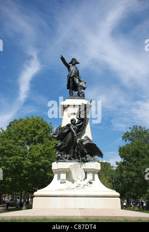 Rochambeau Statue - Lafayette Park Stock Photo