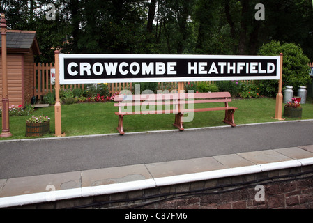 Crowcombe Heathfield station on the West Somerset Railway. Stock Photo