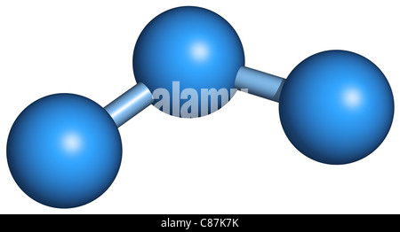 Ozone O3 Molecule Stock Photo