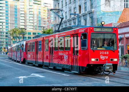 San Diego MTS trolley system Stock Photo