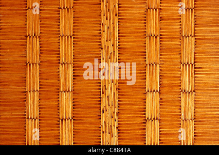 Detail of surface of table made of safety matches. Stock Photo