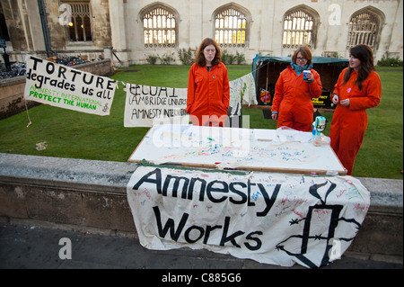 Student Placards At King's College, University Of Cambridge, In Favour 