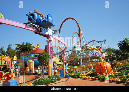 SésamoAventura, PortAventura Theme Park, Salou, Costa Daurada, Province of Tarragona, Catalonia, Spain Stock Photo