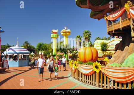 SésamoAventura, PortAventura Theme Park, Salou, Costa Daurada, Province of Tarragona, Catalonia, Spain Stock Photo