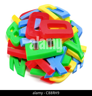 Plastic Alphabets Stock Photo